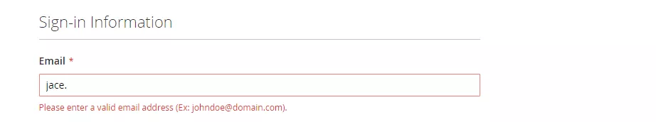 Manage input validations for attributes
Customer Information