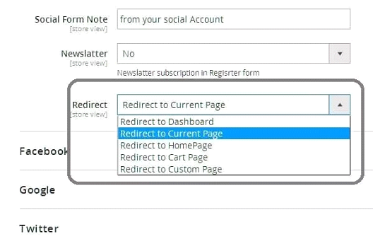 social login form