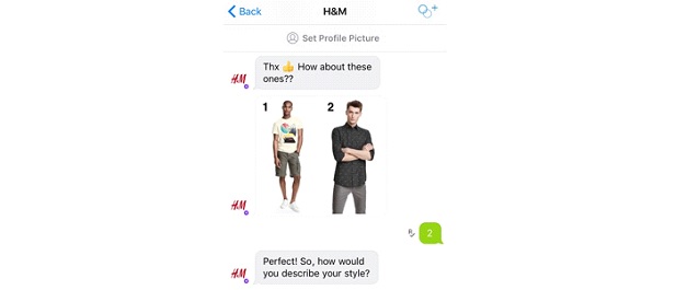 H&M benefits of chatbot