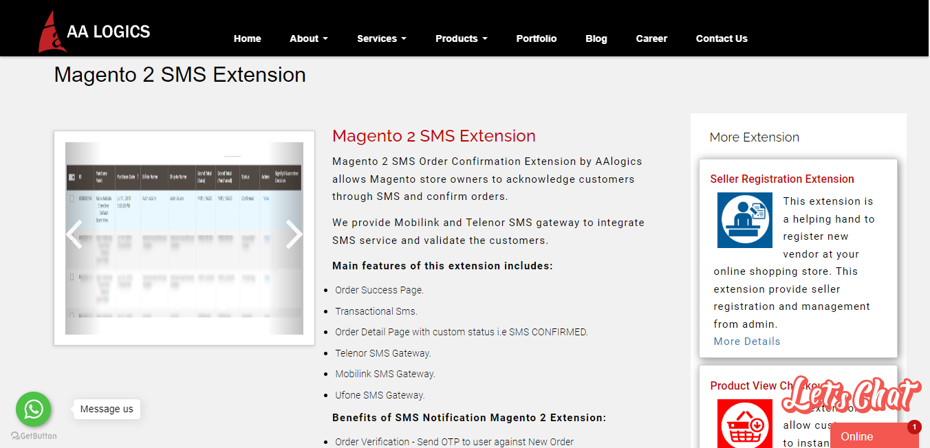 SMS Notification Extensions