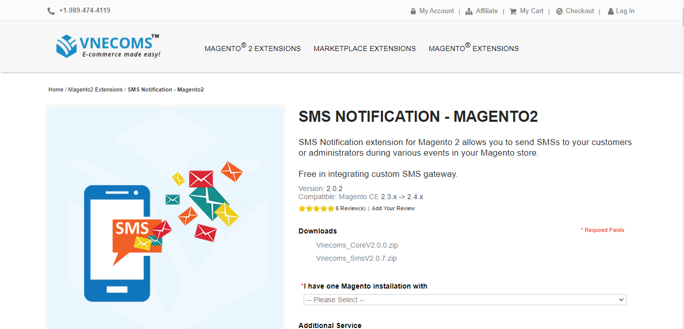 SMS Notification Extensions