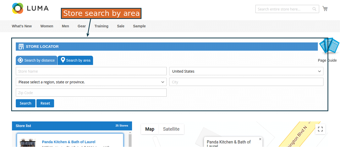 Easy to locate an outlet at the desired distance Store Locator Extension For Magento 2