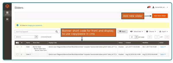 Display Attractive Banner Slider