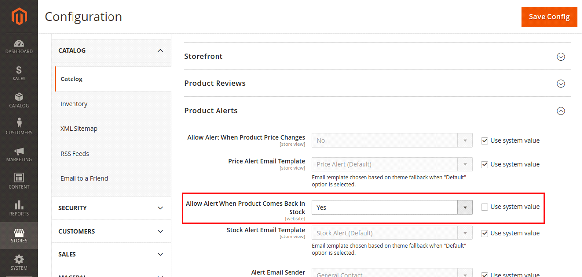 Enable “Notify me when this product is in stock” When Product is Back in Stock notify me when back in stock
