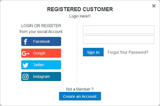 customer registration
