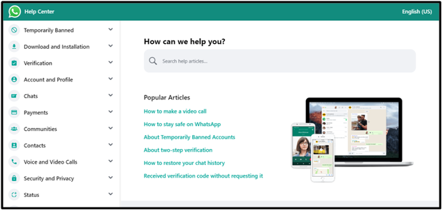 WhatsApp FAQ Page