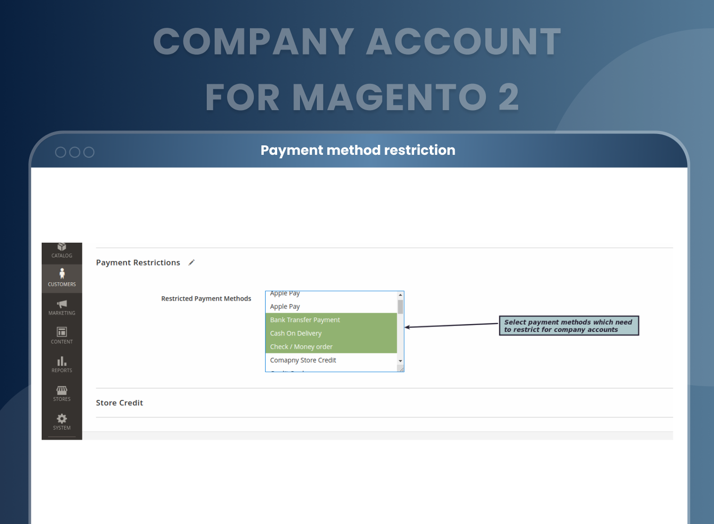 Flexible General Settings for Managing Company Accounts
