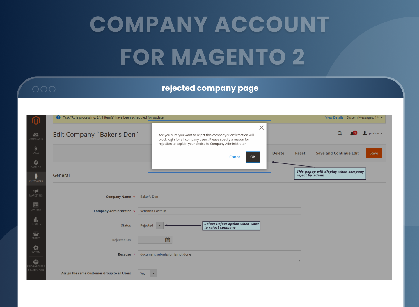 Block Users Upon Rejection