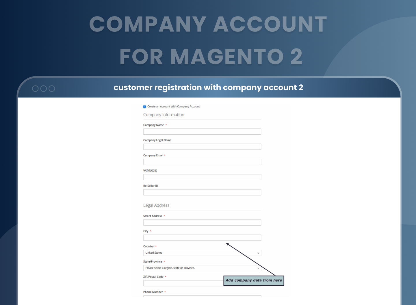 Customer Registration With Company Account 2