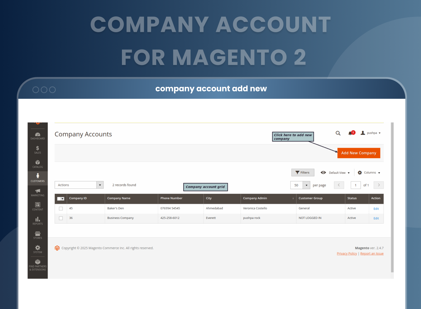 New size chart category setting