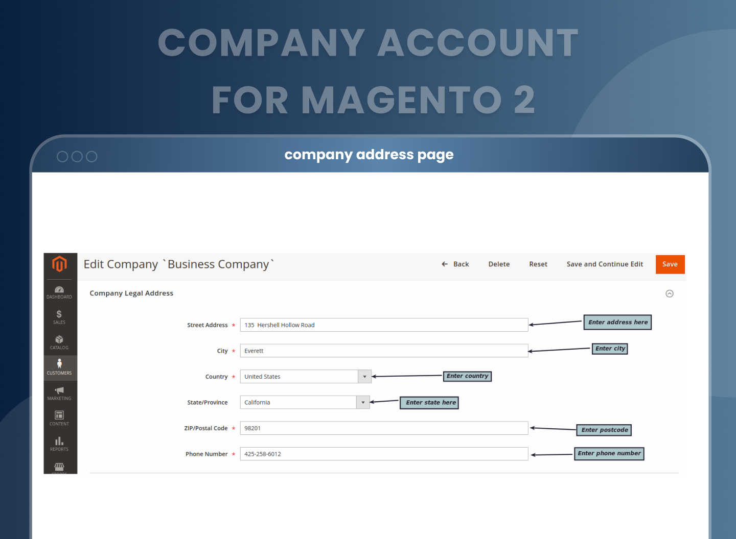 New size chart category setting