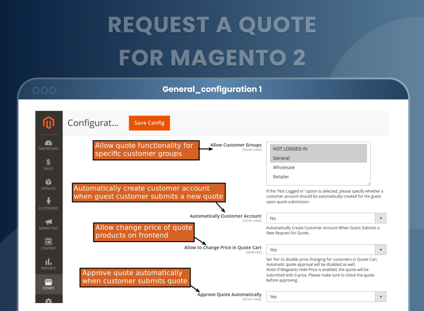 New size chart category setting