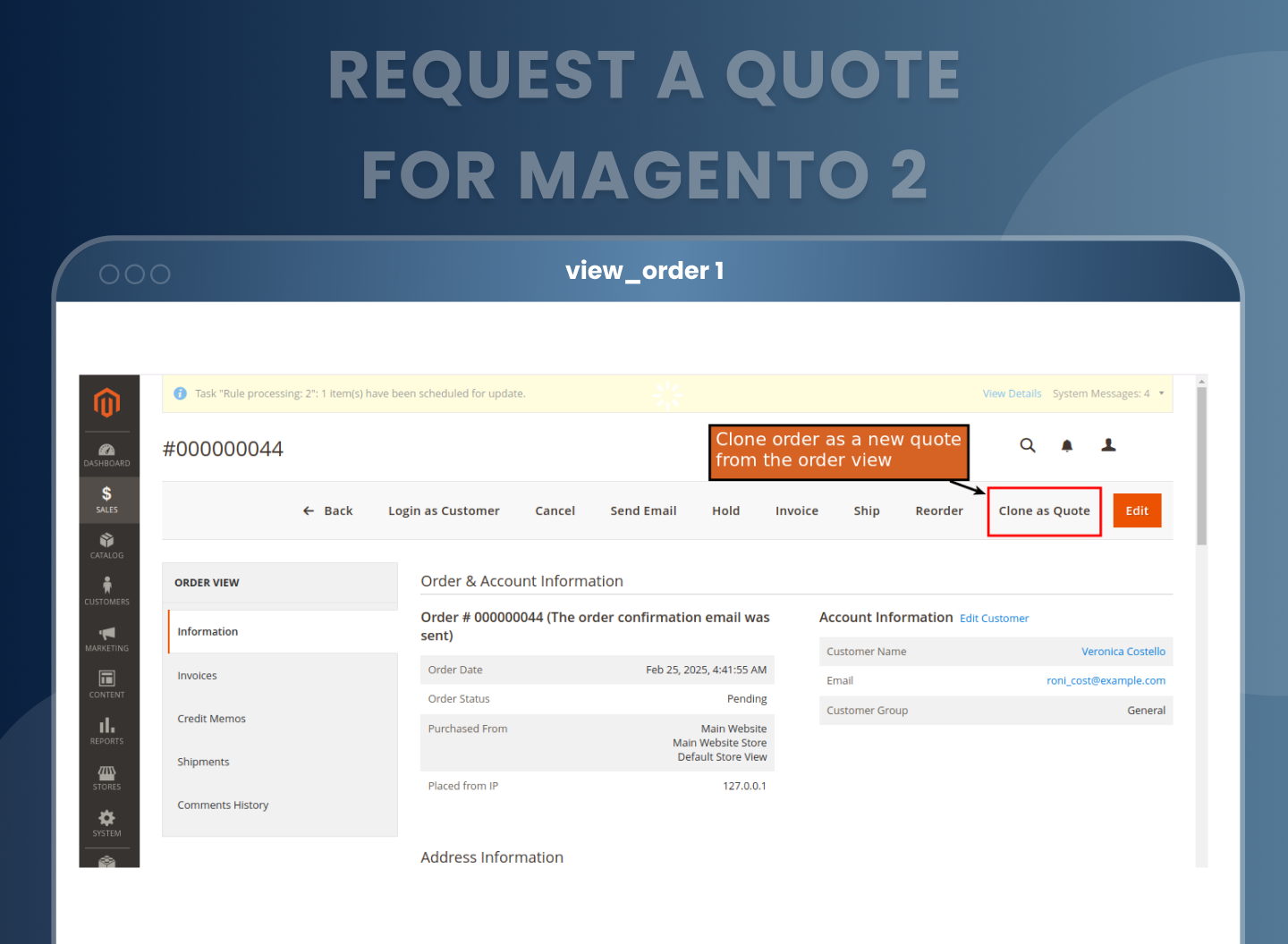 New size chart category setting