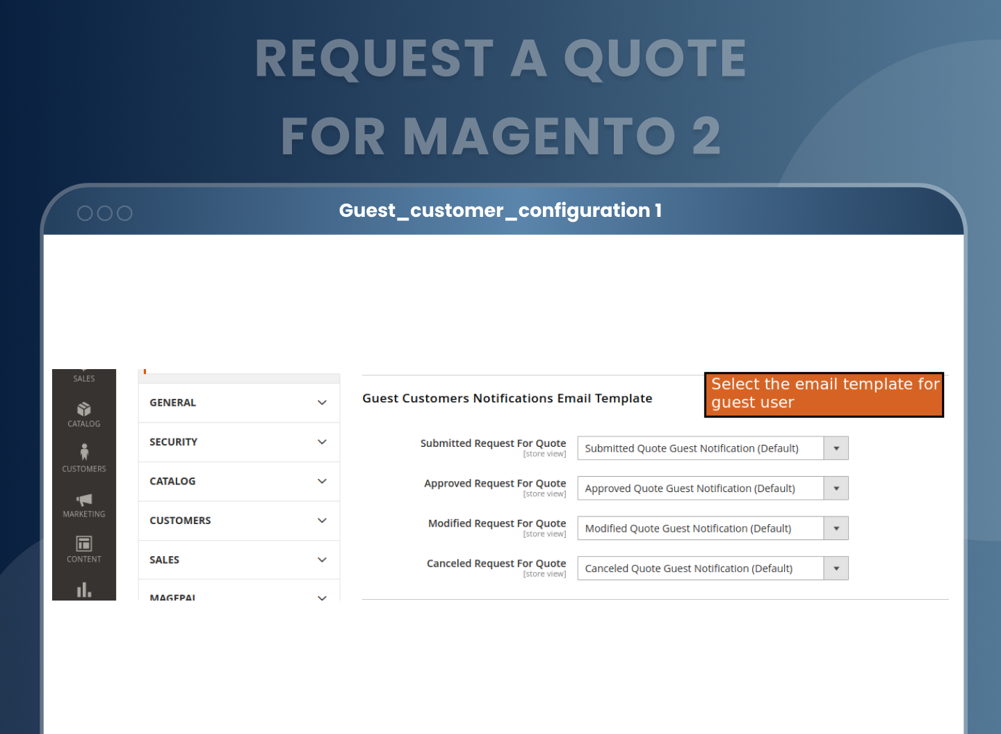 New size chart category setting