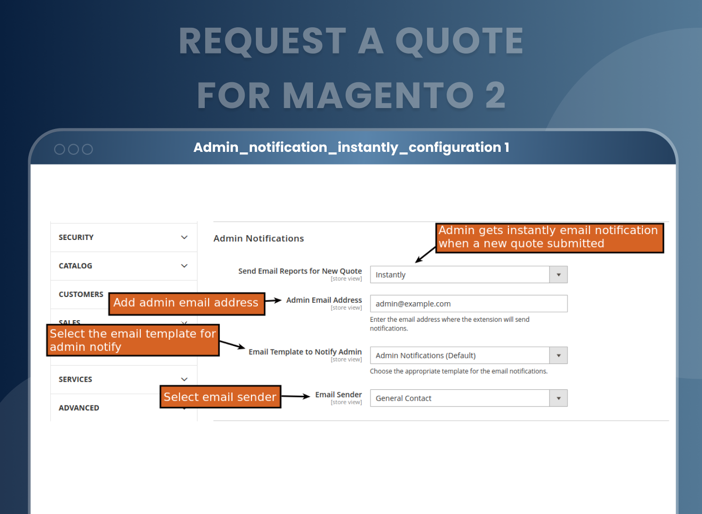 New size chart category setting