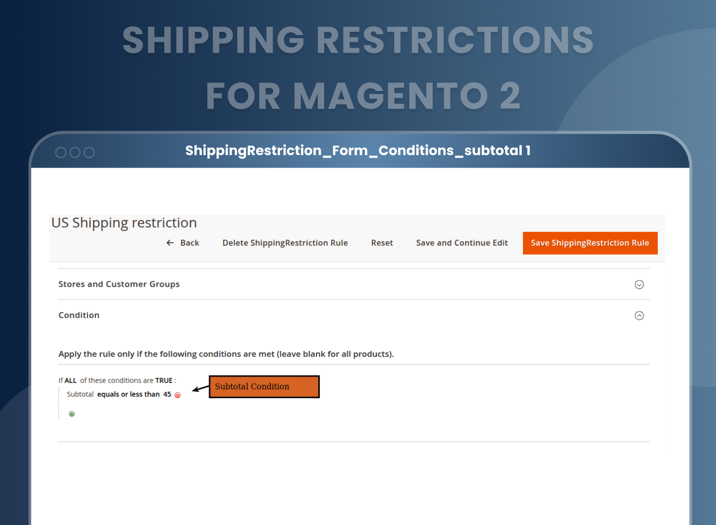 Create and Manage Shipping Areas