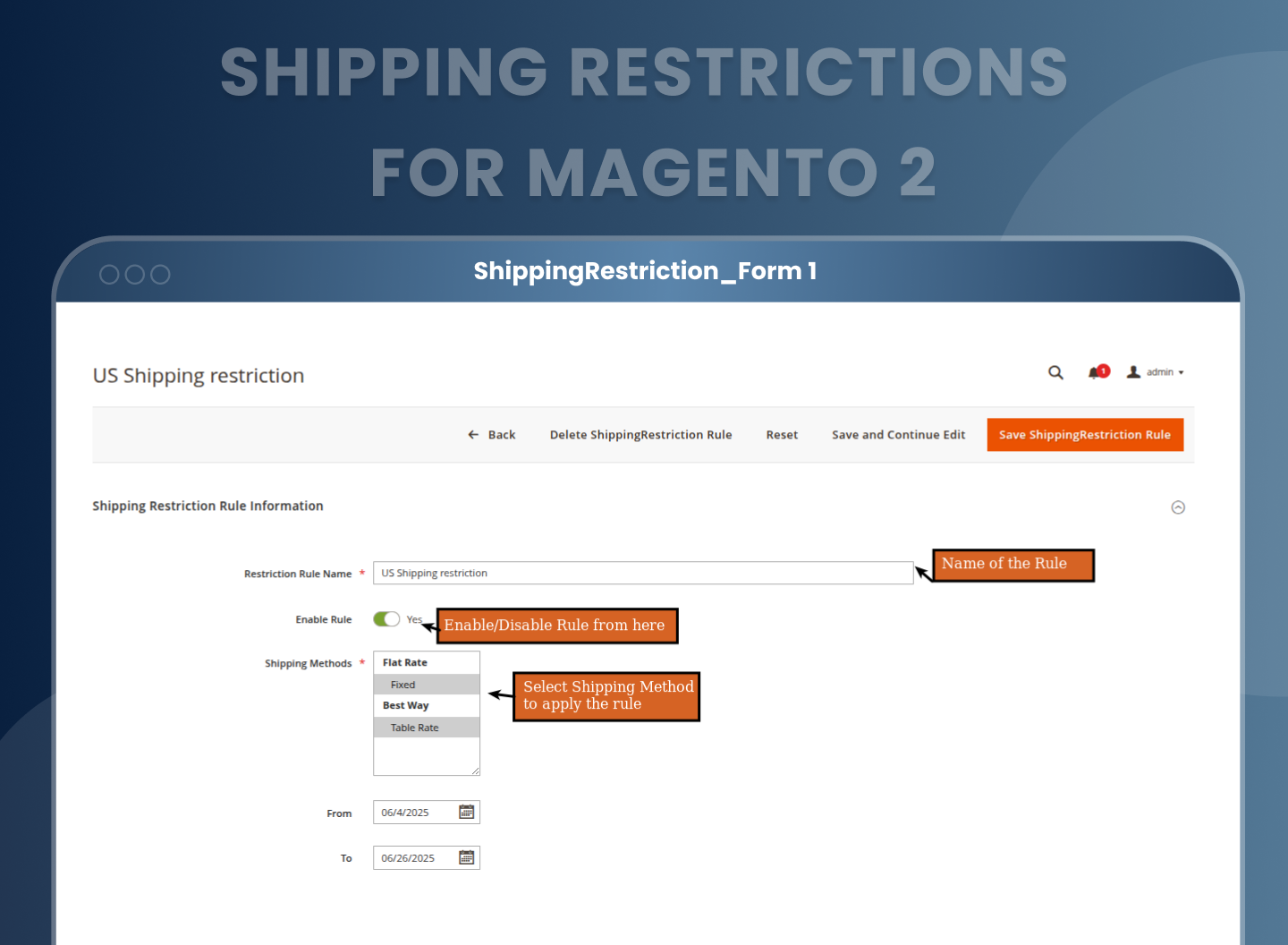 Enable Extension from Configuration