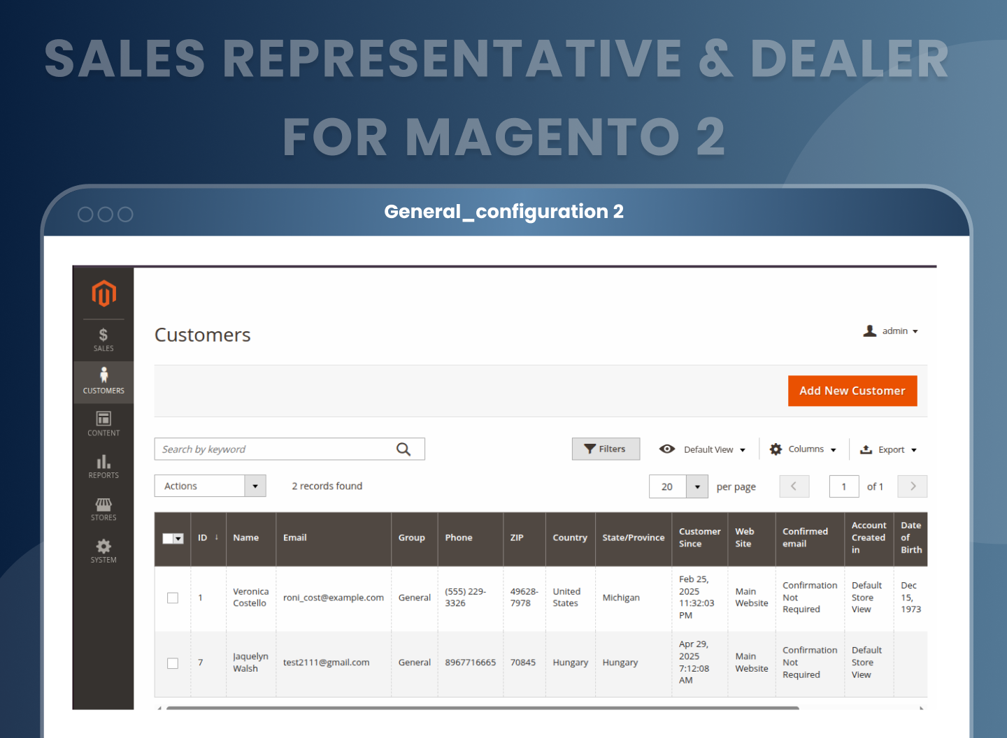 New size chart category setting New size chart category setting