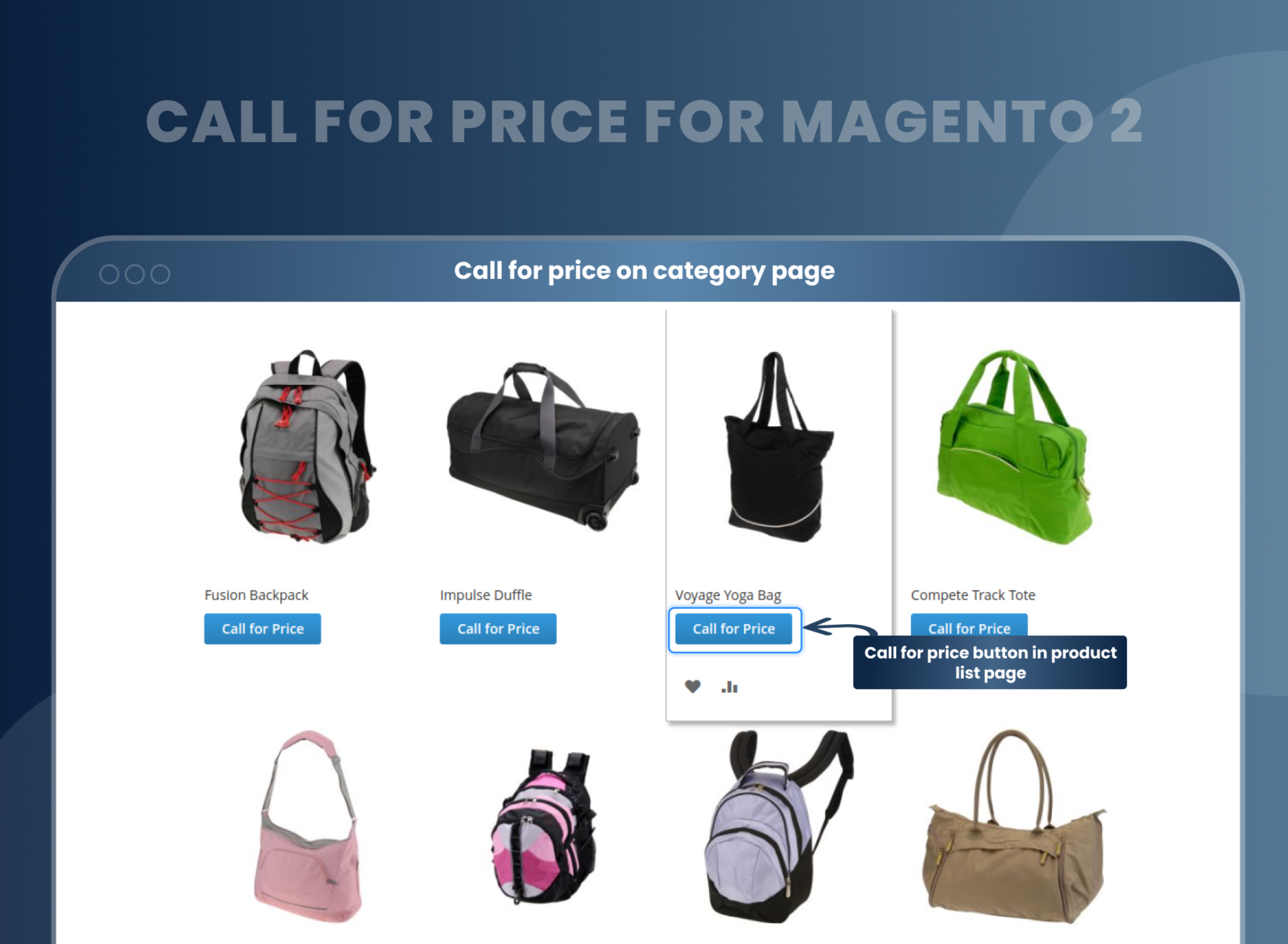 Call for price on category page