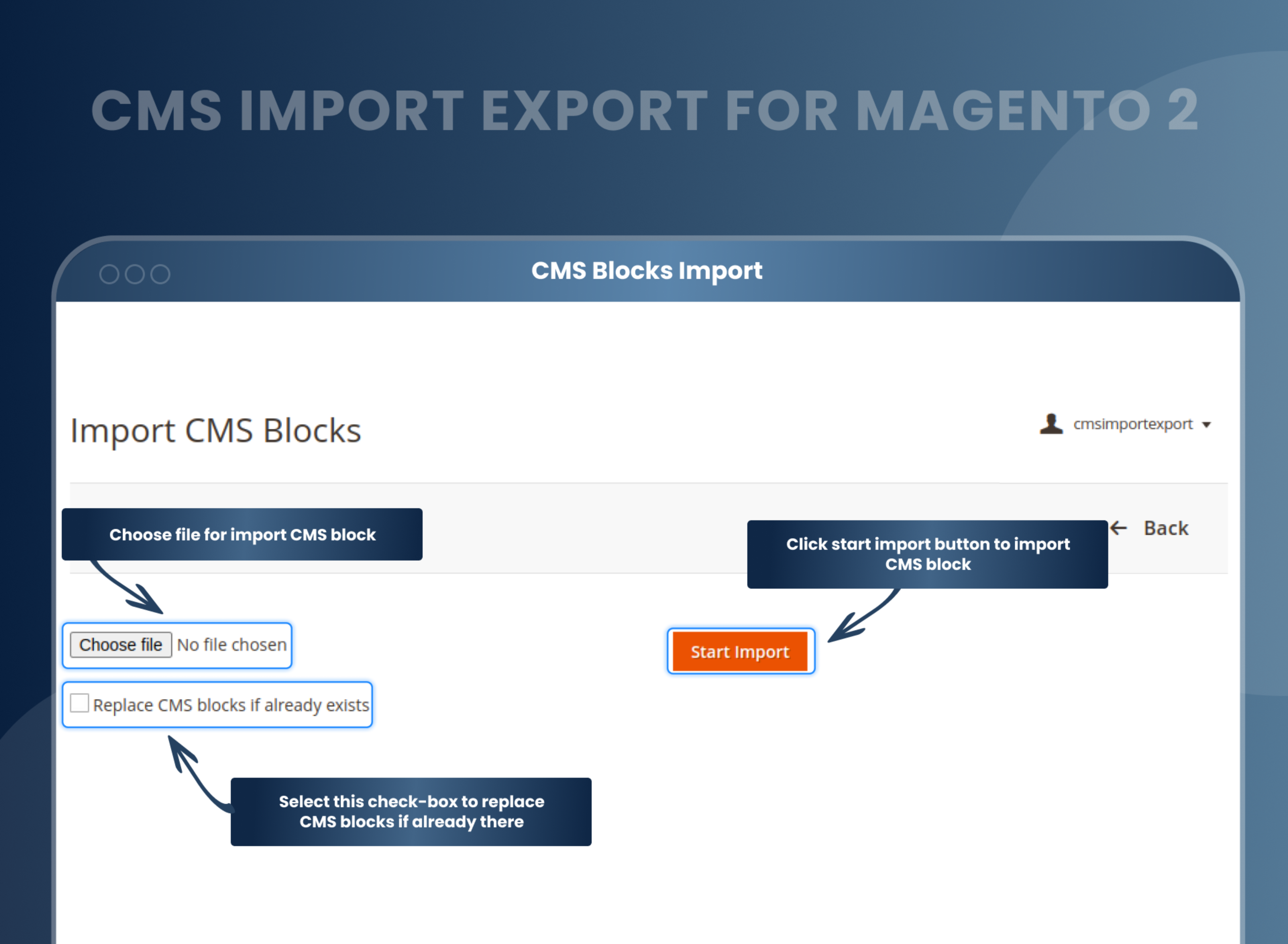 CMS Blocks Import