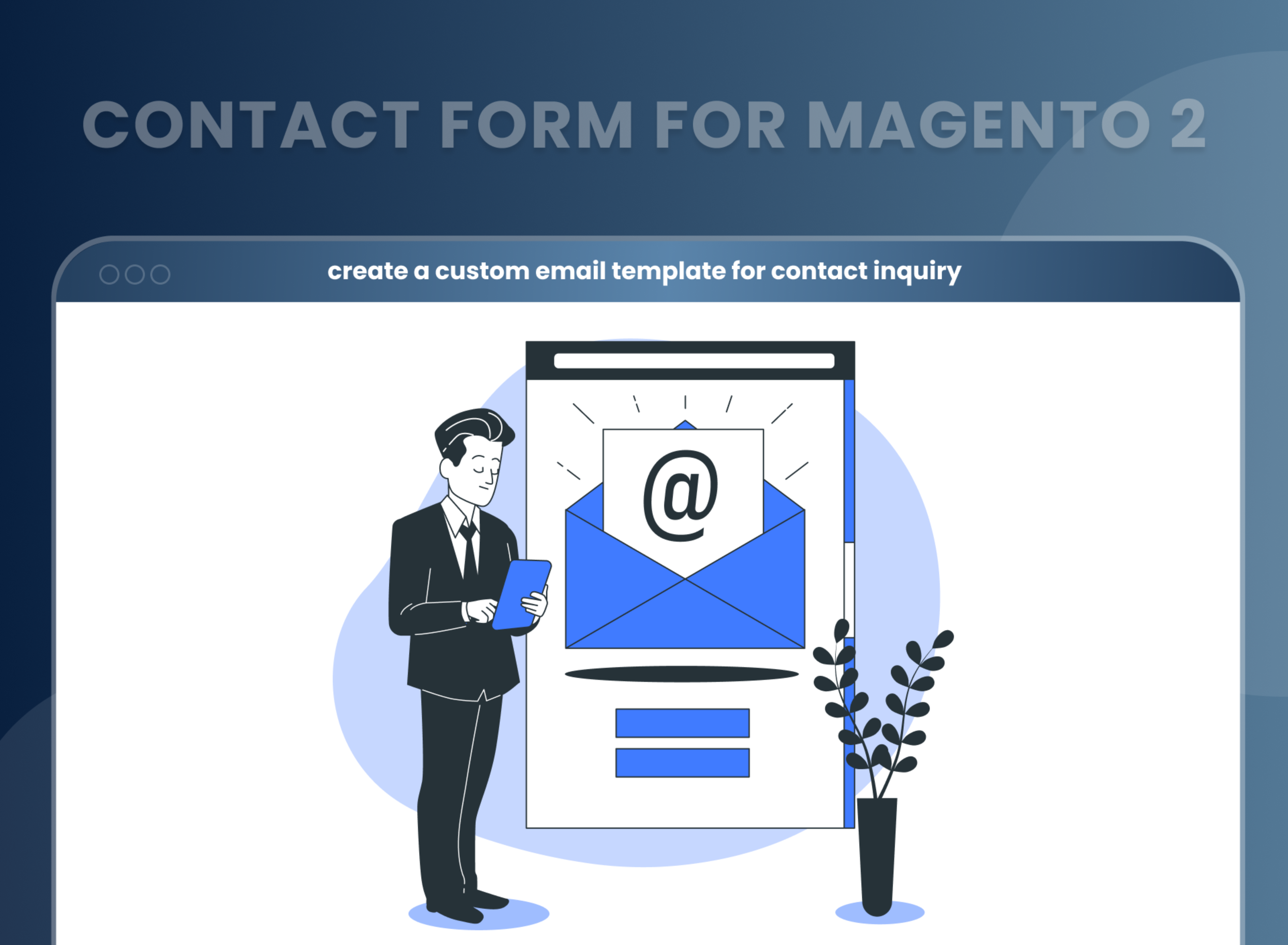 create a custom email template for contact inquiry