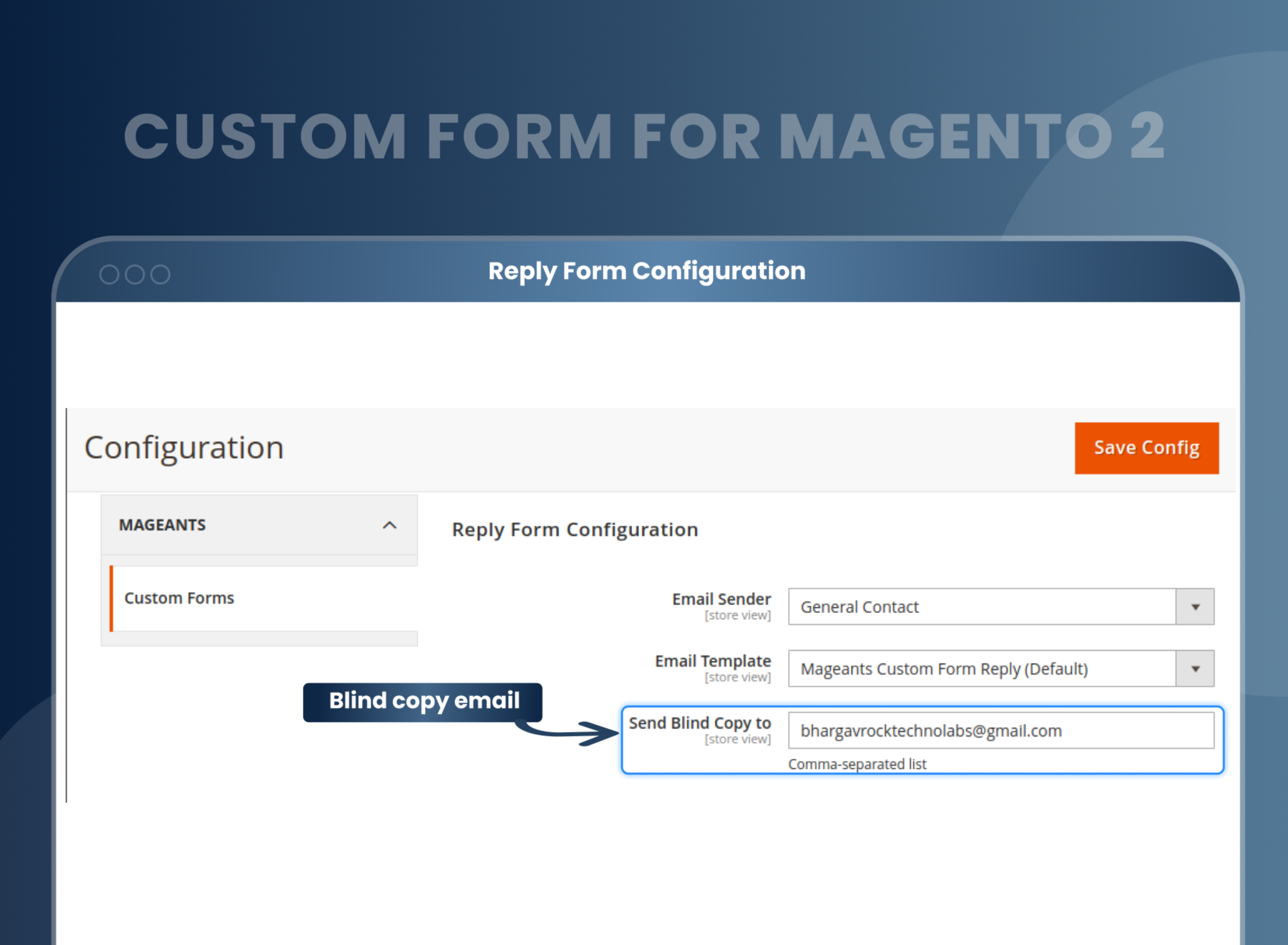 Reply Form Configuration