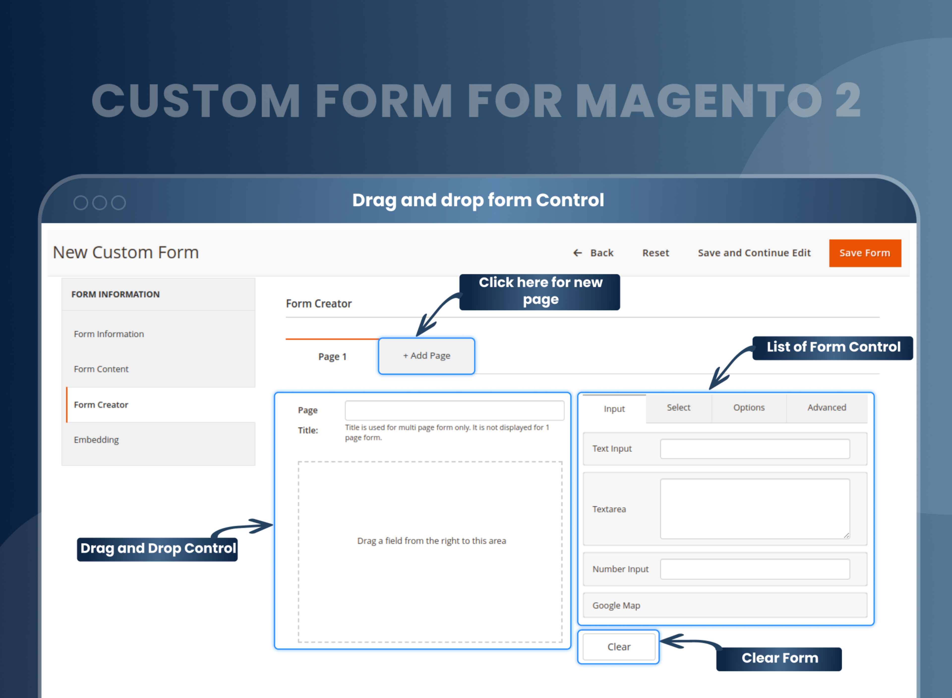 Drag and drop form Control