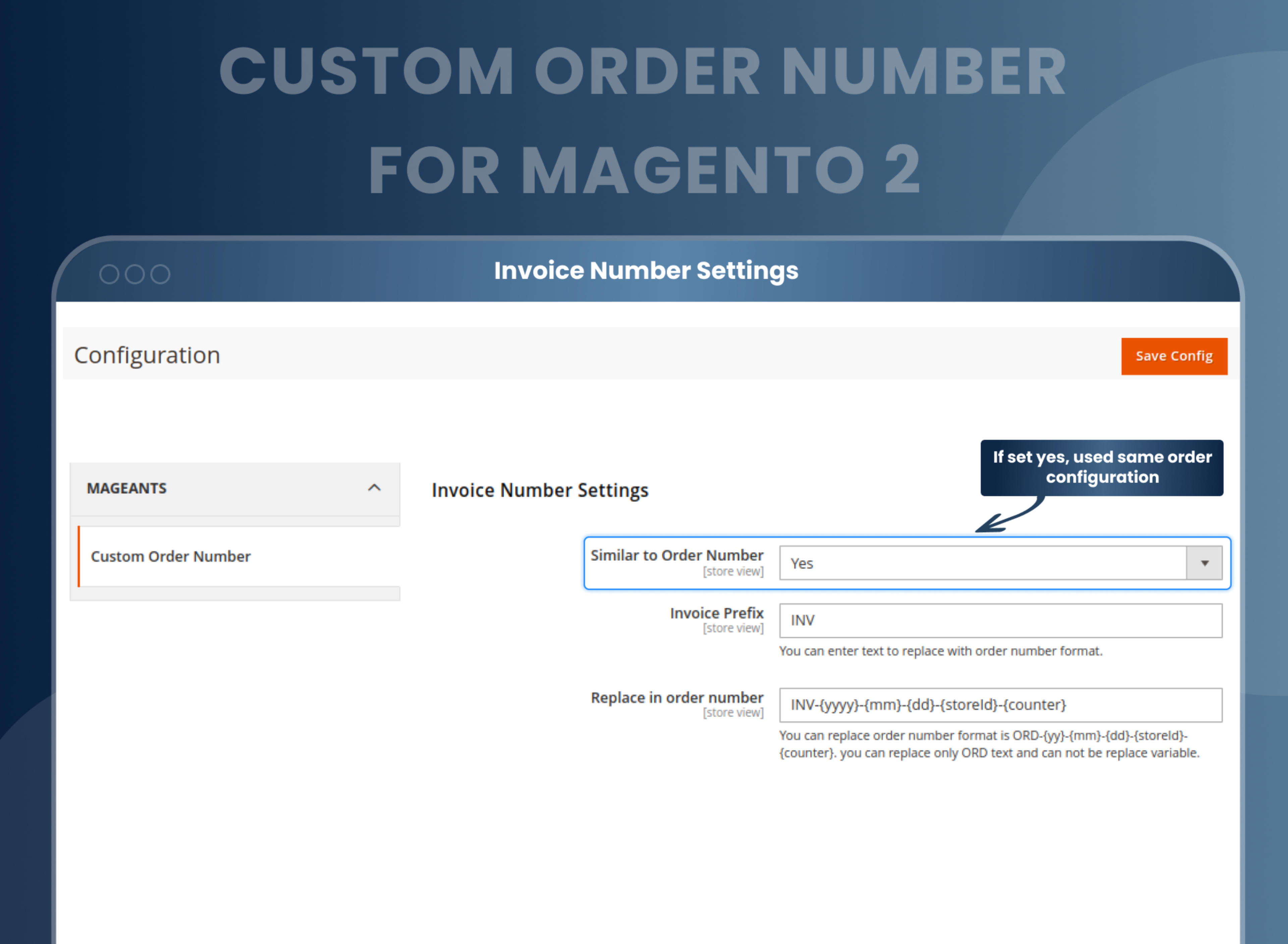 Invoice Number Settings