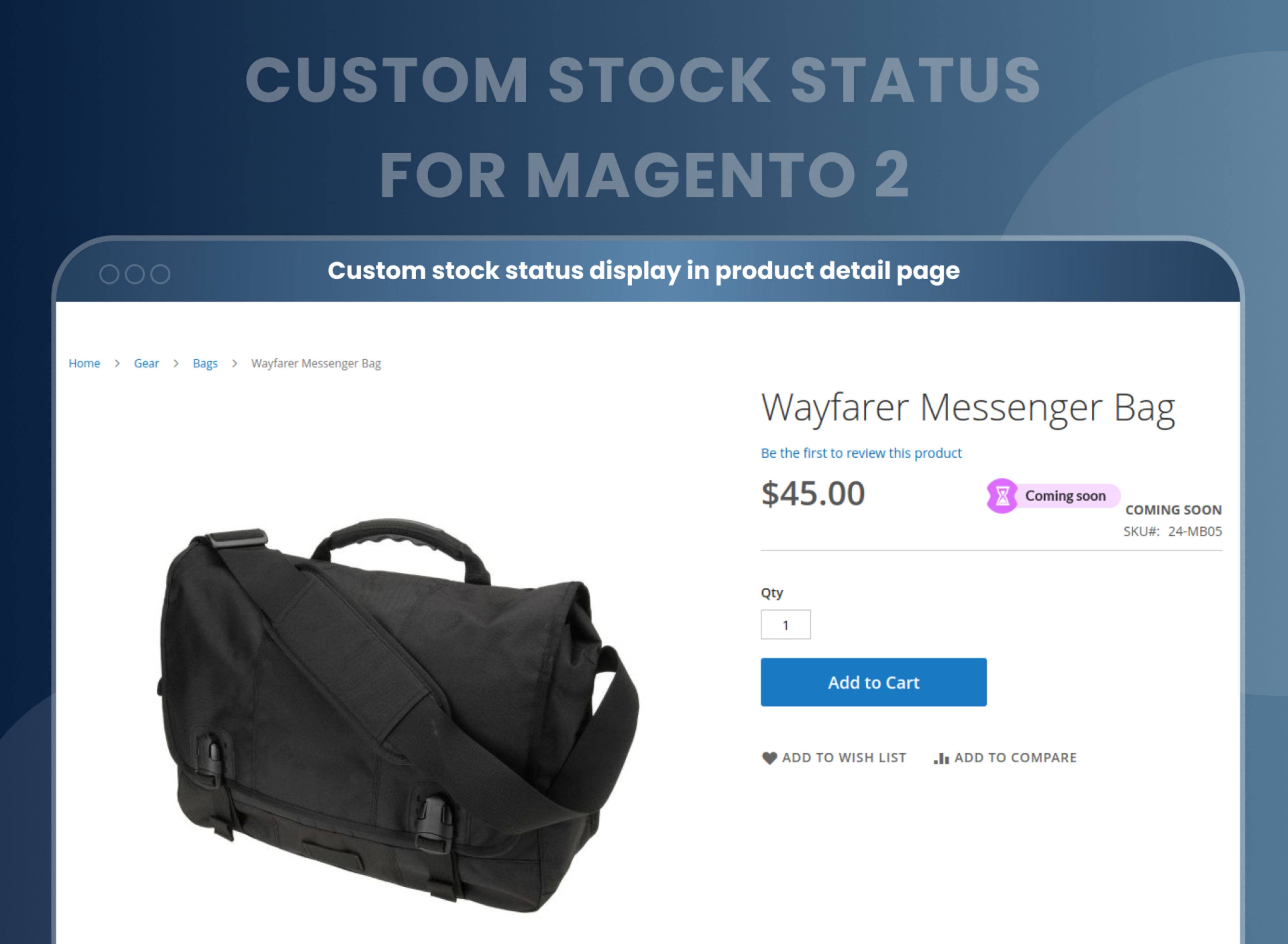 Custom stock status display in product detail page Custom stock status display in product detail page
