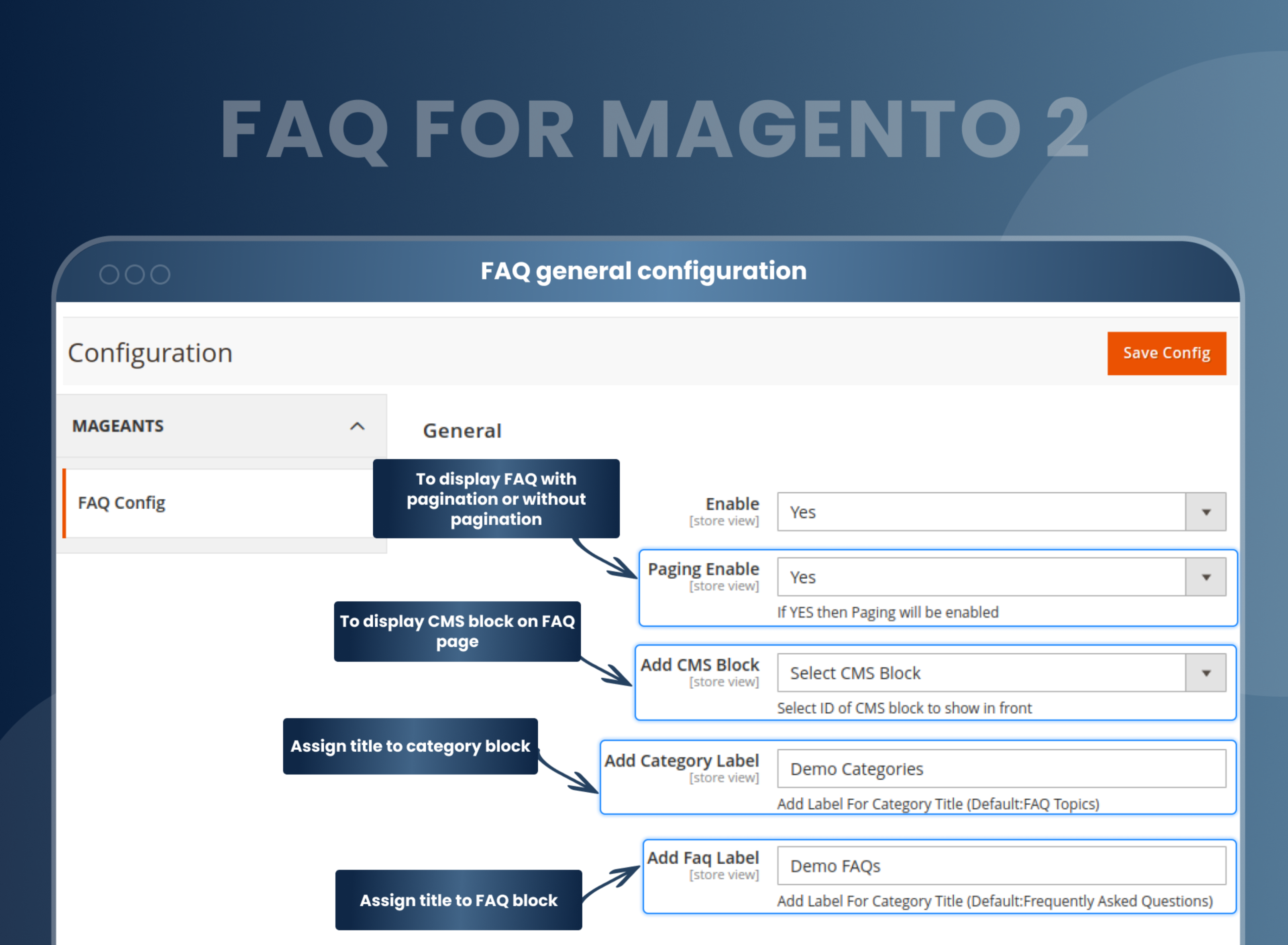 FAQ general configuration