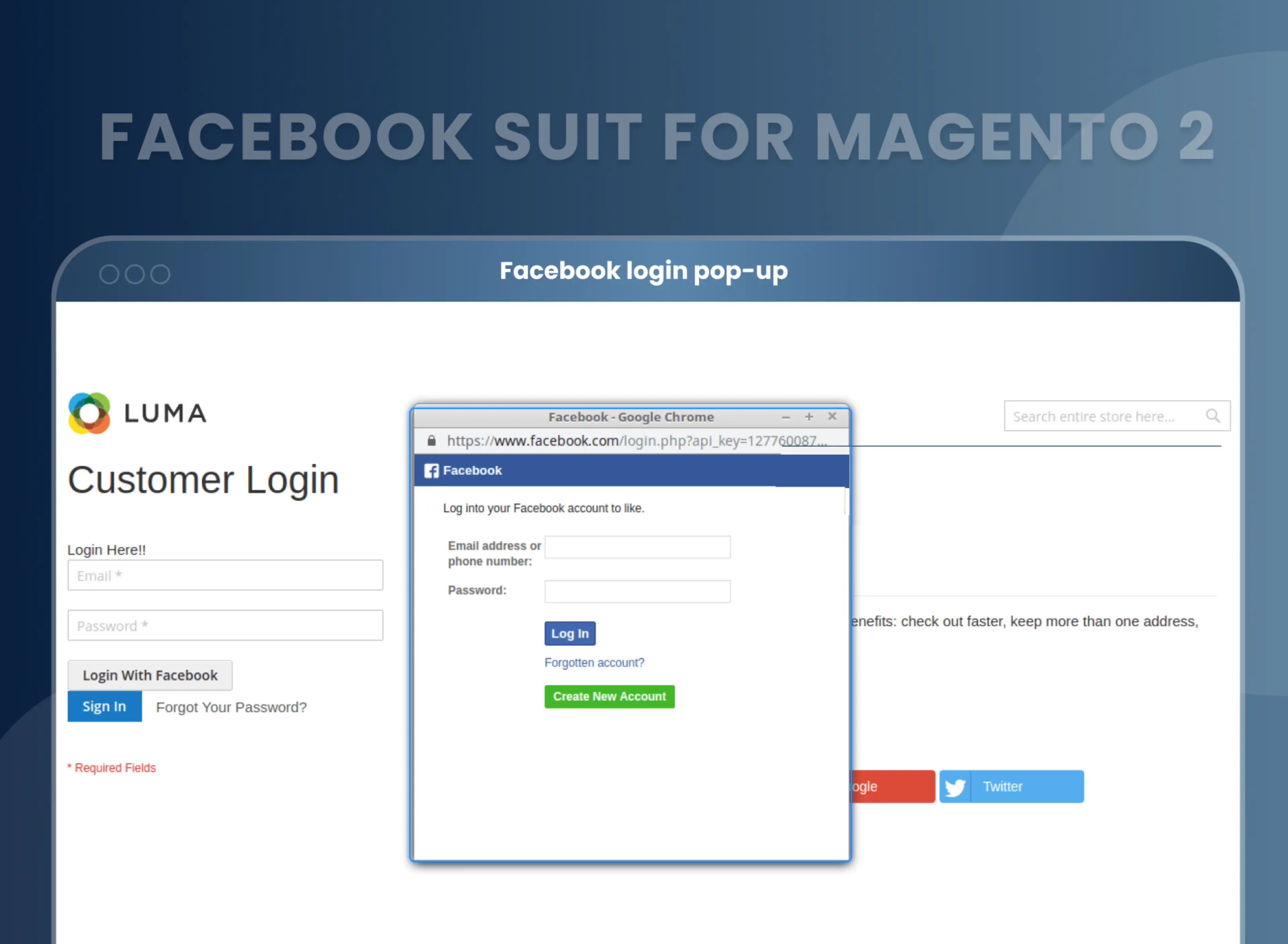  Facebook login pop-up