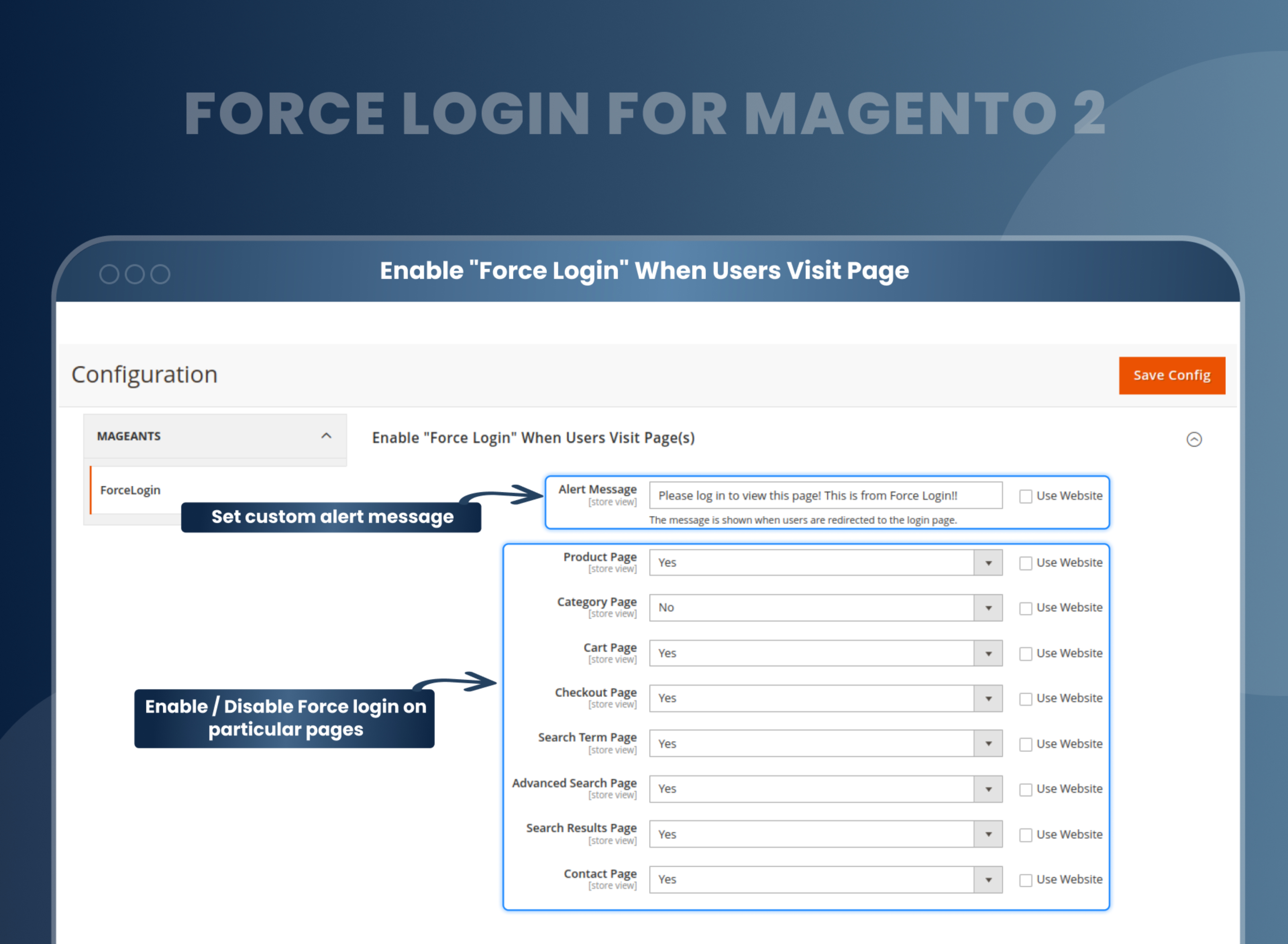 Enable 'Force Login' When Users Visit Page