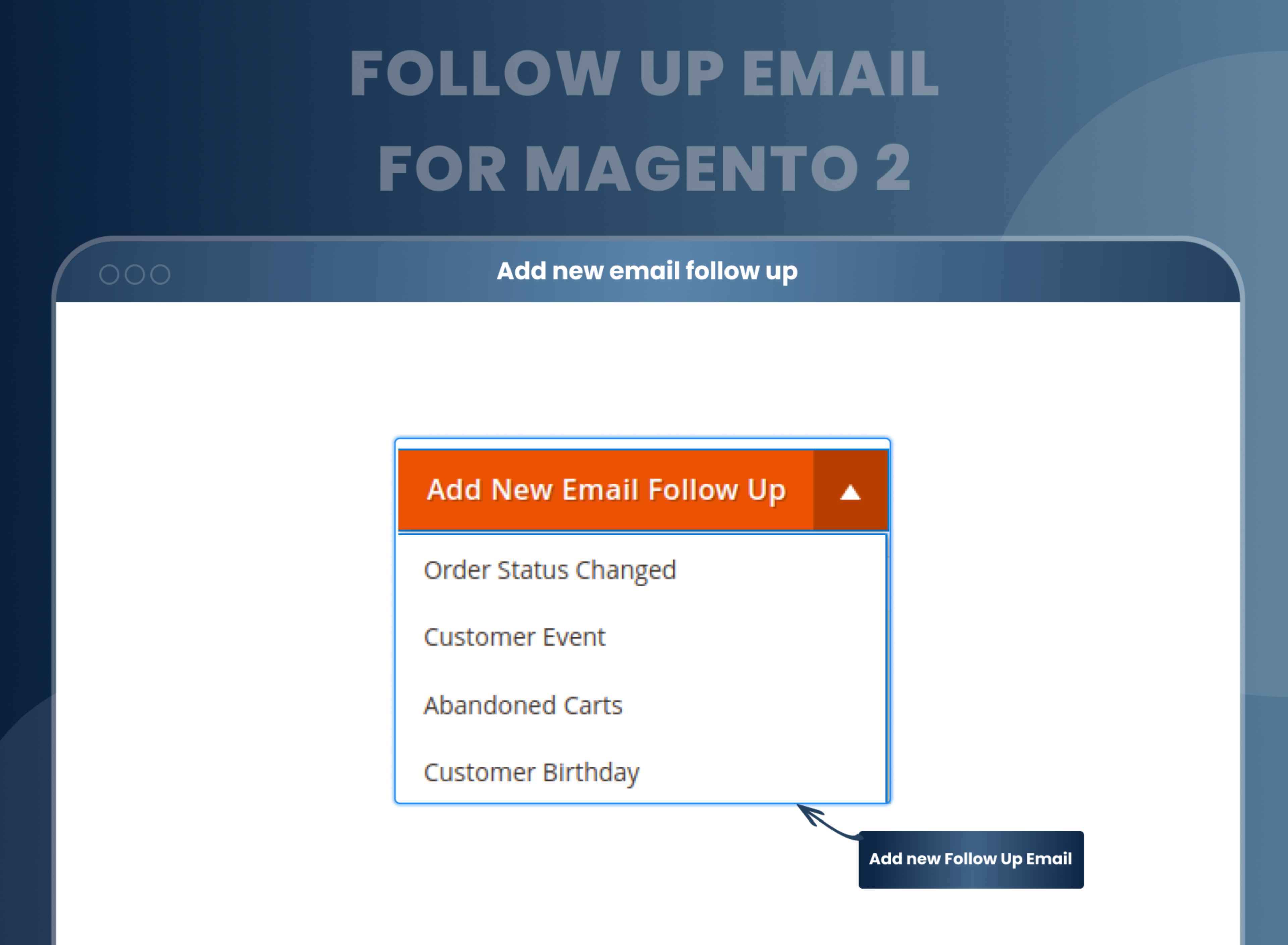 Add new email follow up