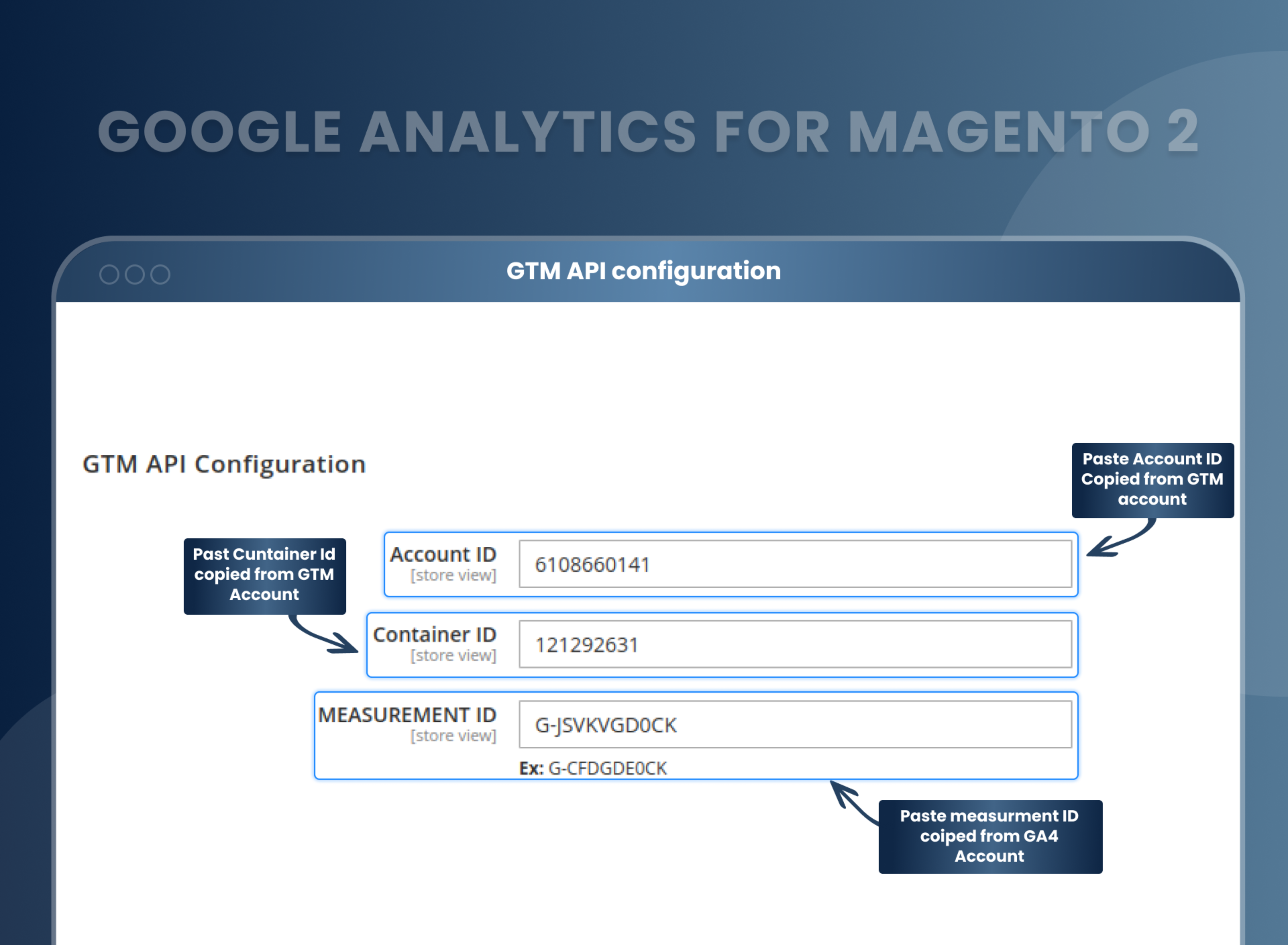 GTM API configuration