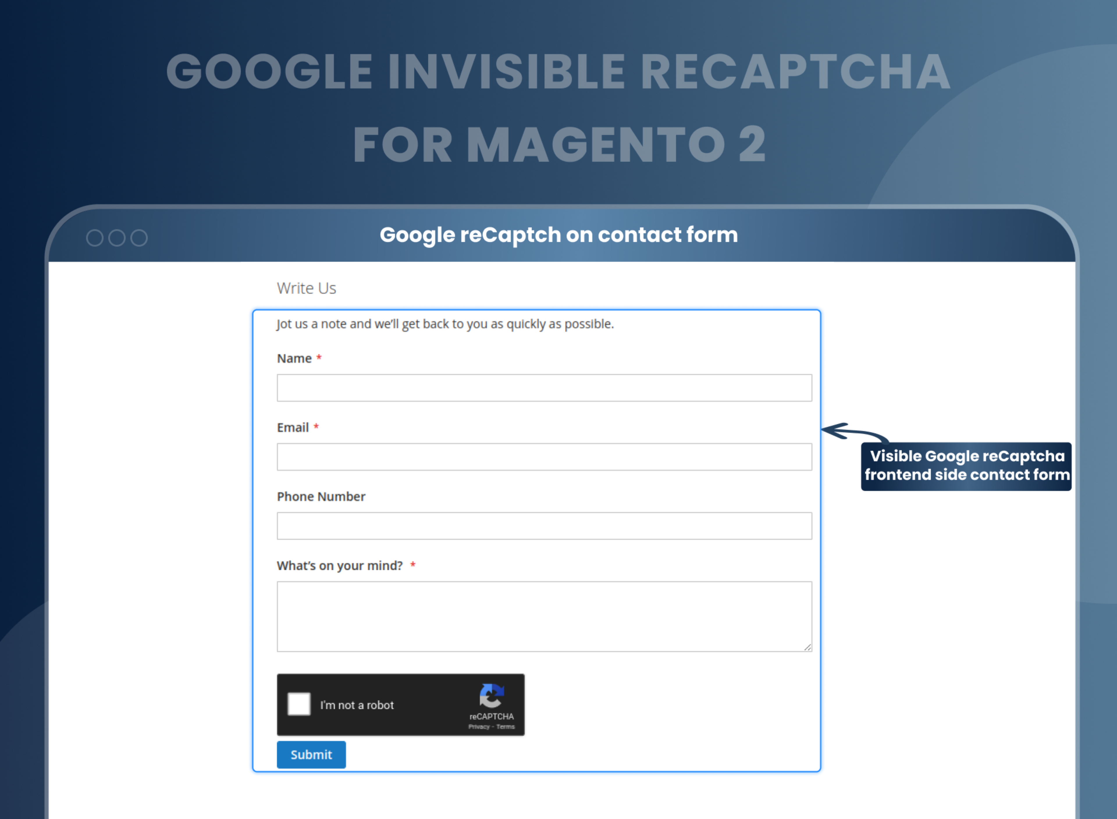Google reCaptch on contact form