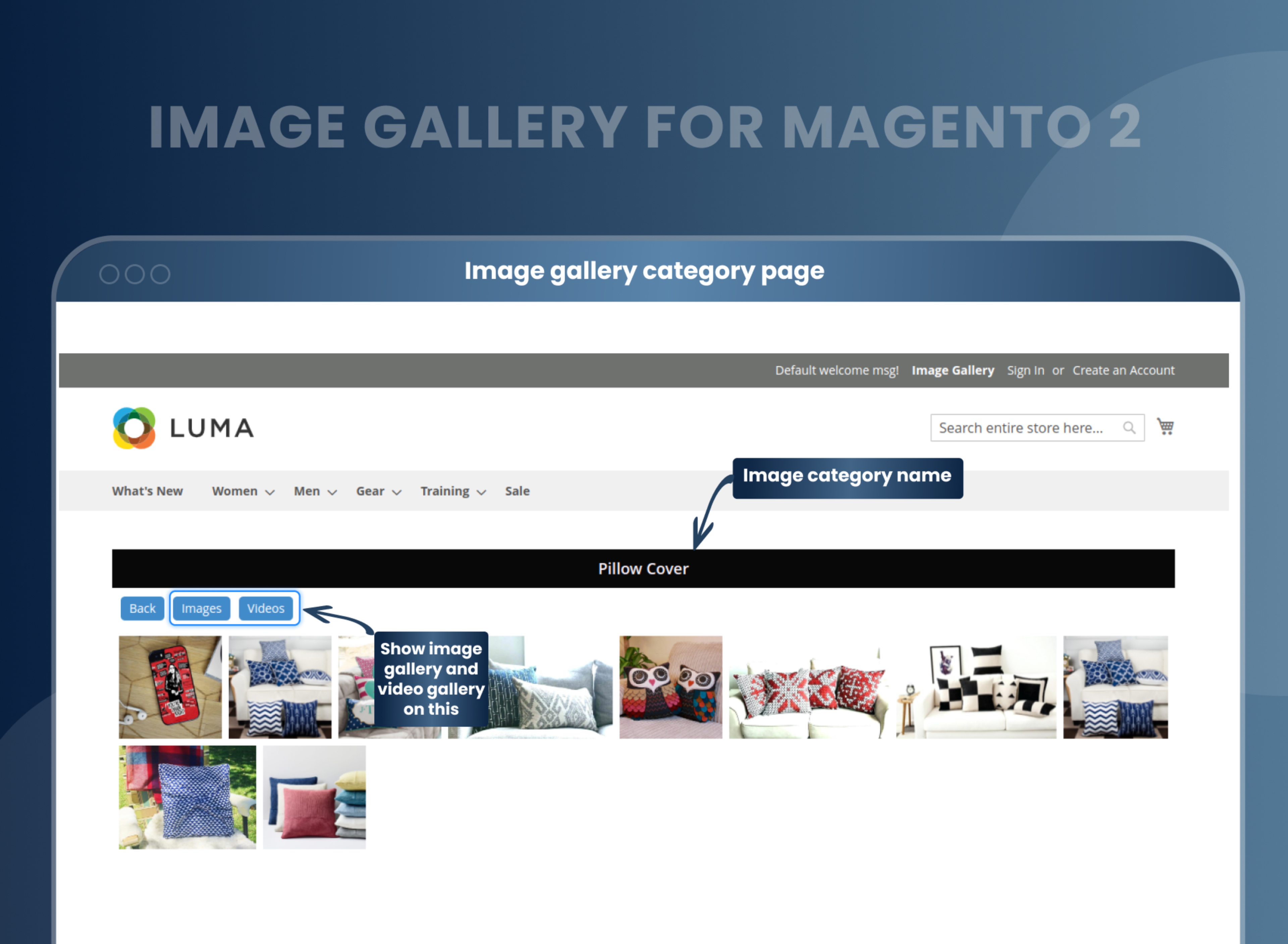 Image gallery category page 