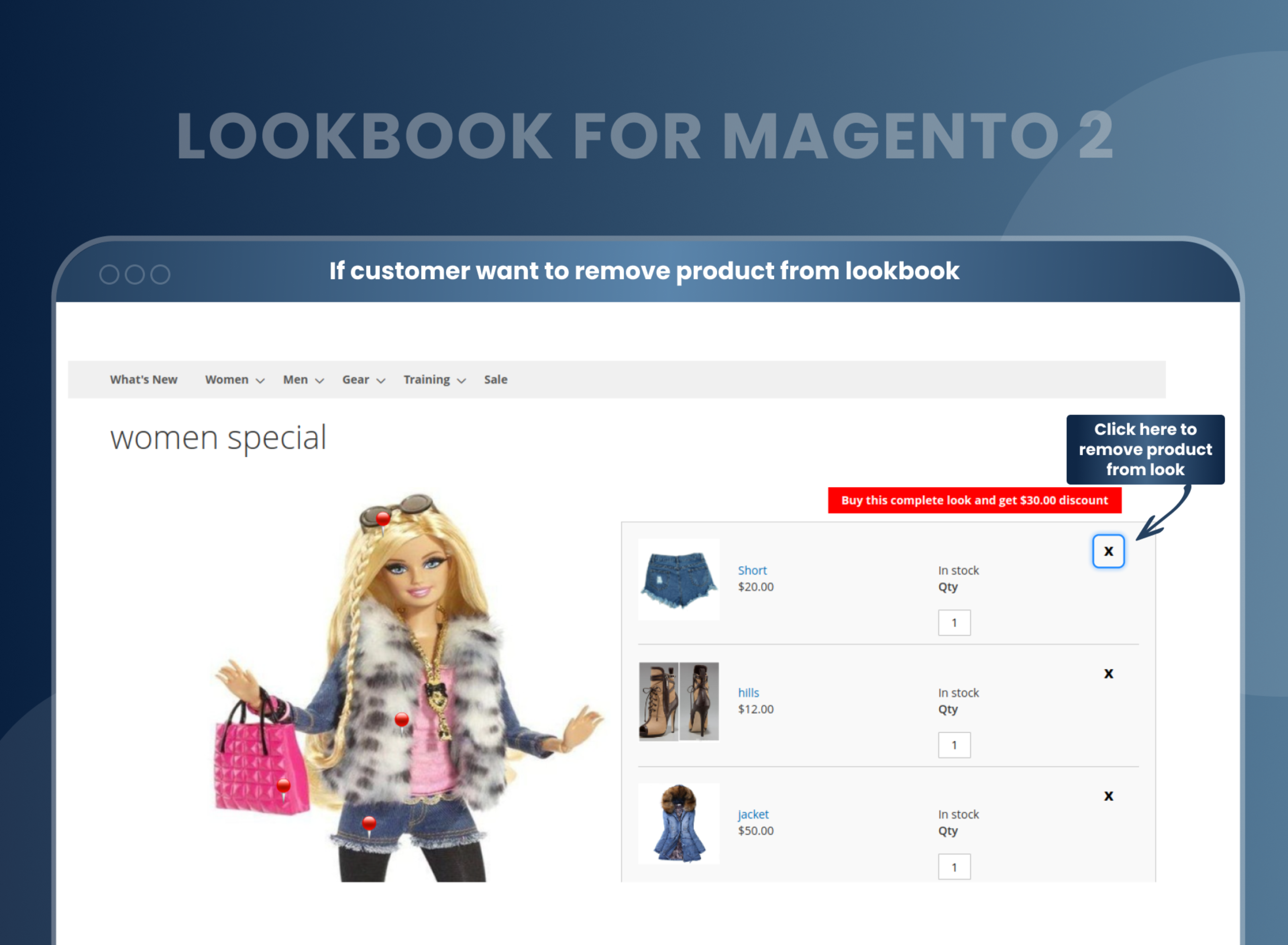 If customer want to remove product from lookbook If customer want to remove product from lookbook
