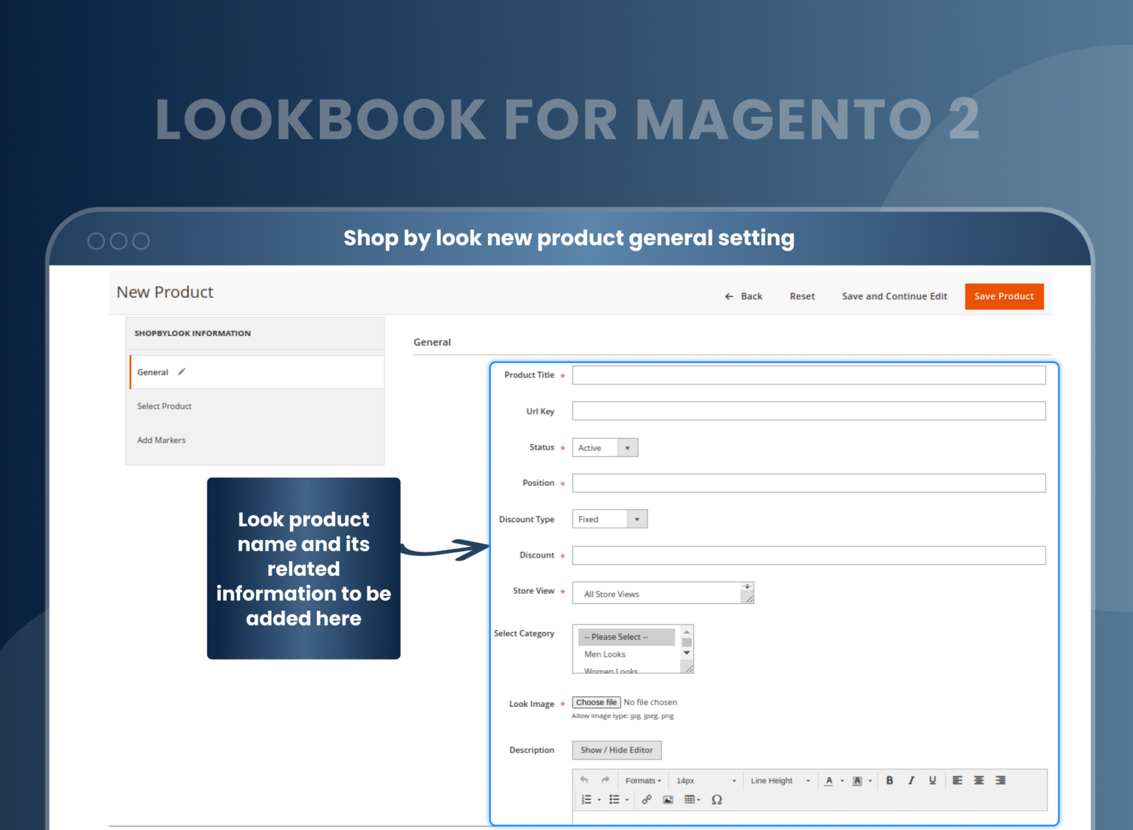 Shop by look new product general setting