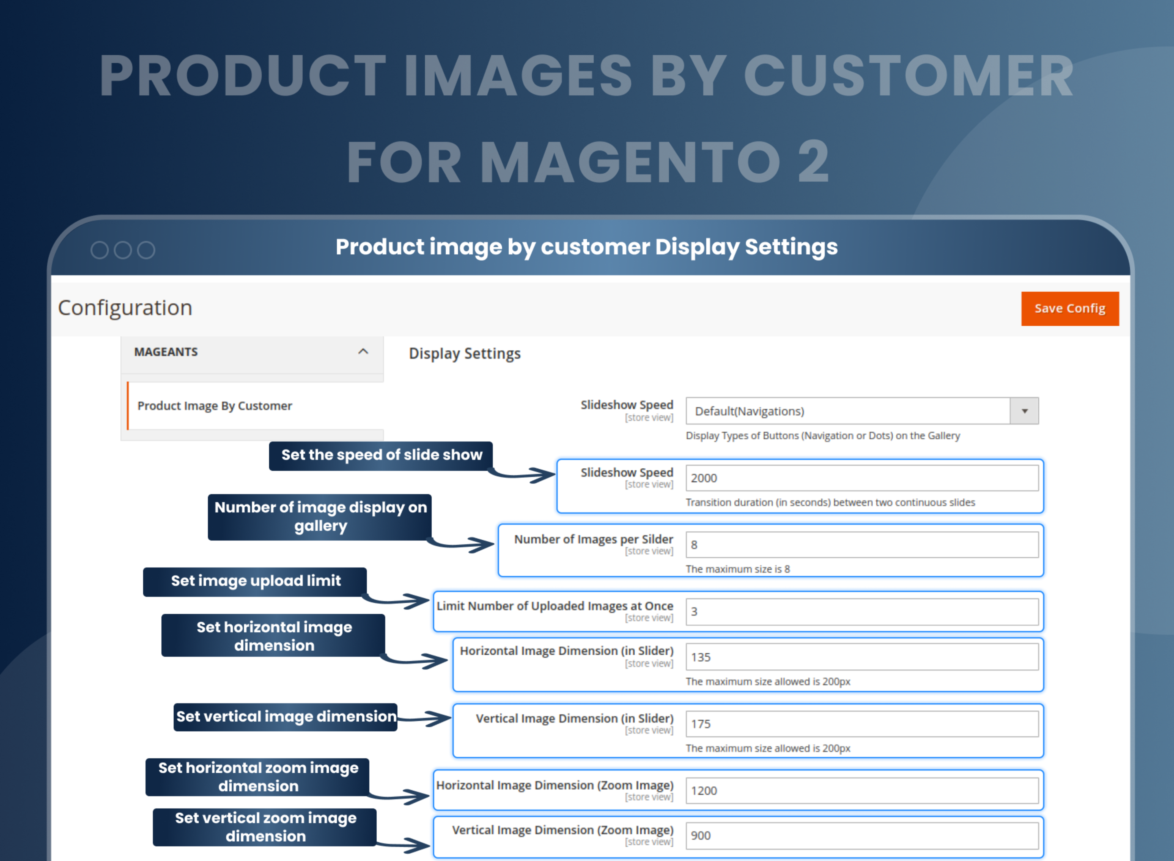 Product image by customer Display Settings
