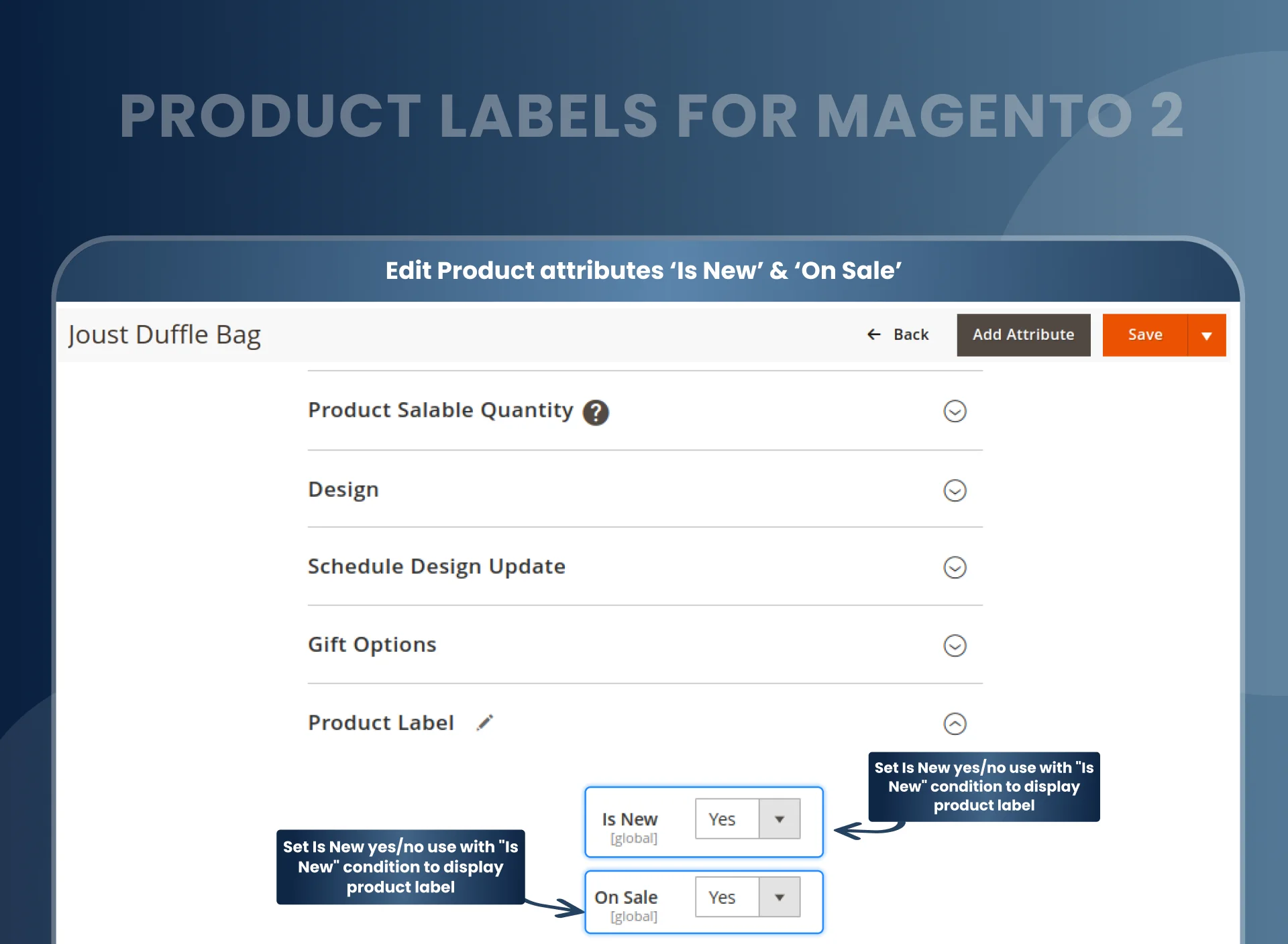 Mark new products automatically