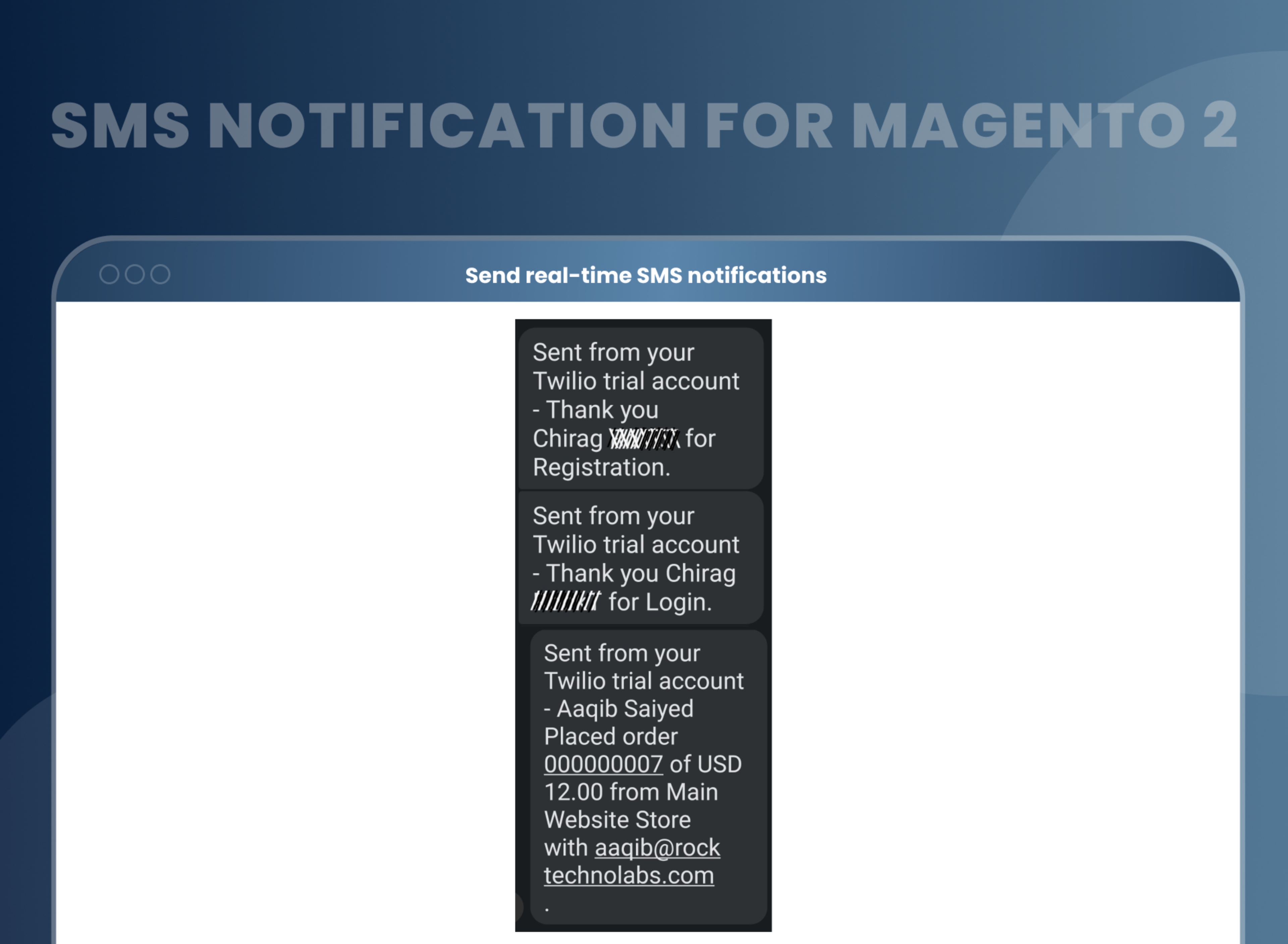 Magento 2 SMS Notifications