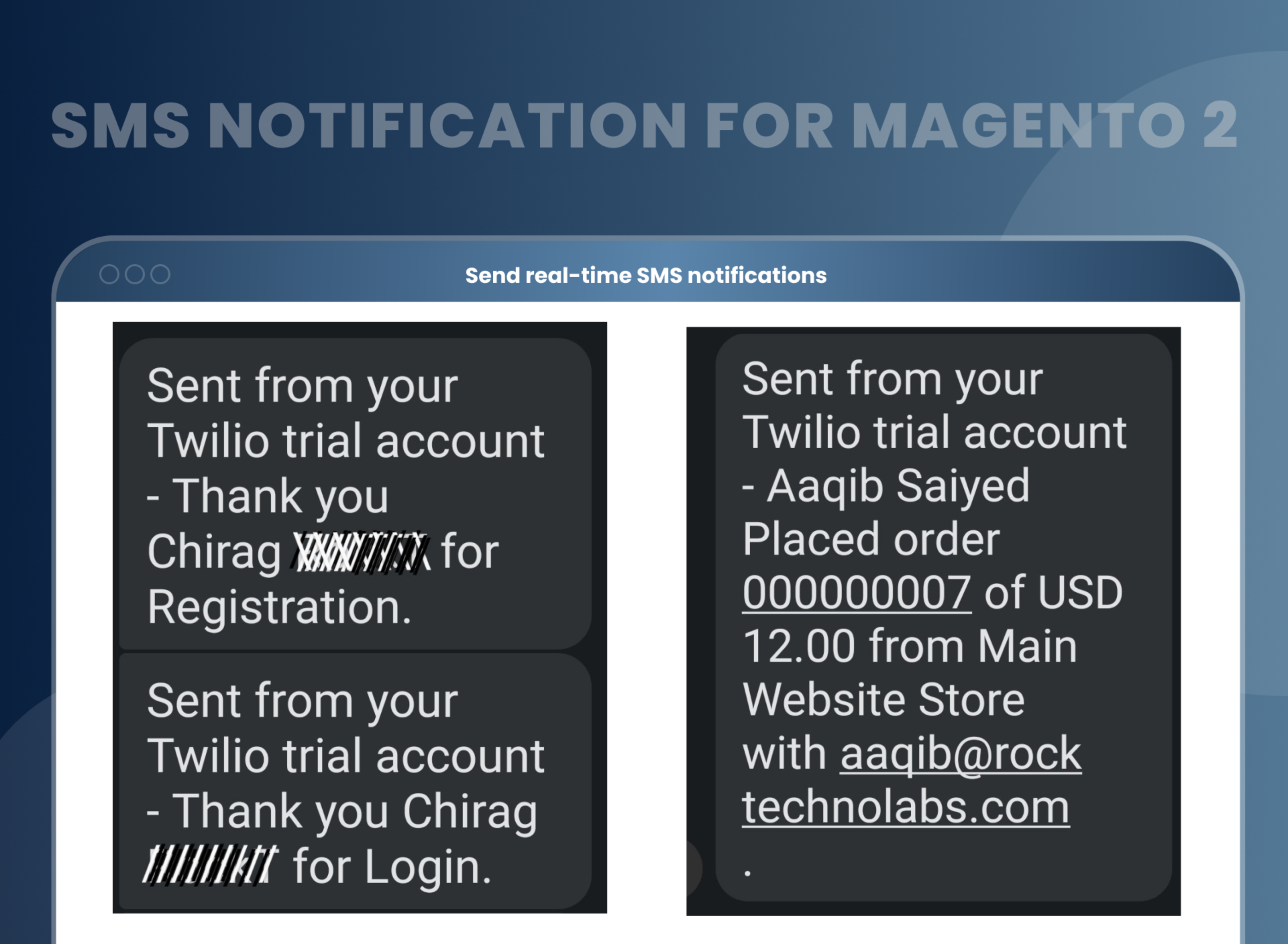 Magento 2 SMS Notifications